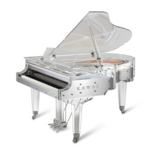 Kawai CR45 crystal grand piano made out of clear acrylic