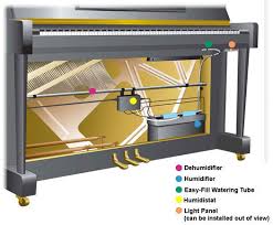 diagram of the piano life saver system installed in an upright piano