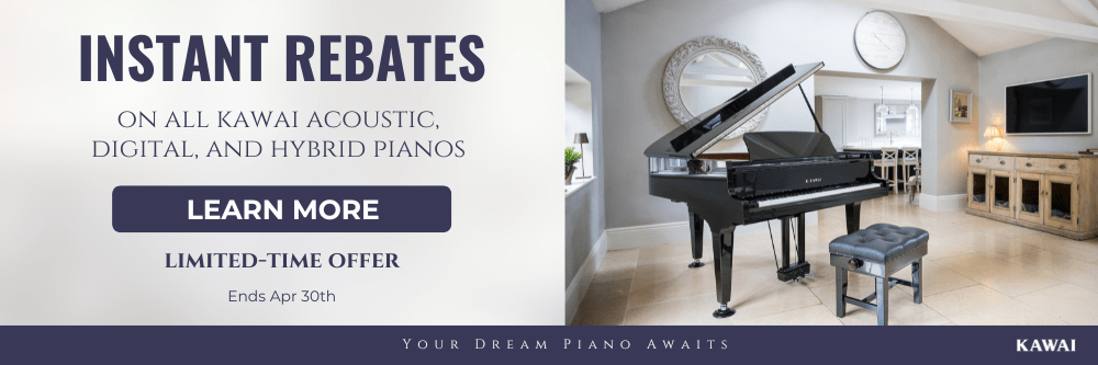 Kawai's instant rebate program extended til the end of April!