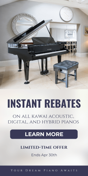 Kawai's instant rebate program extended til the end of April!