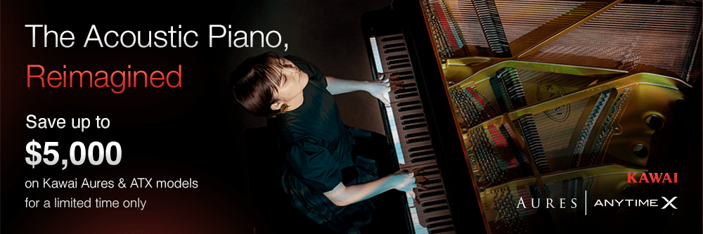2026 Kawai Rebate promotional for their line of Anytime pianos